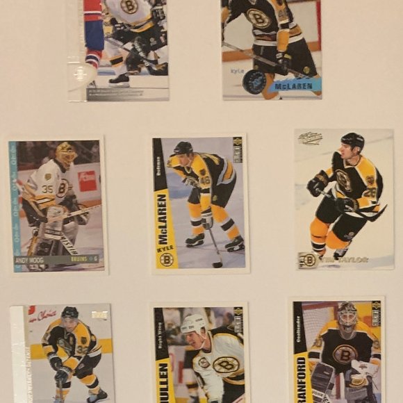 Boston Bruins Vintage NHL Hockey Cards - Lot of 15 w/ Bourque, Neely, Oates - Picture 4 of 7